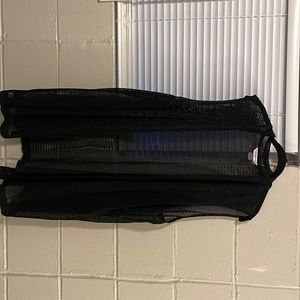 Black bathing suit cover-up